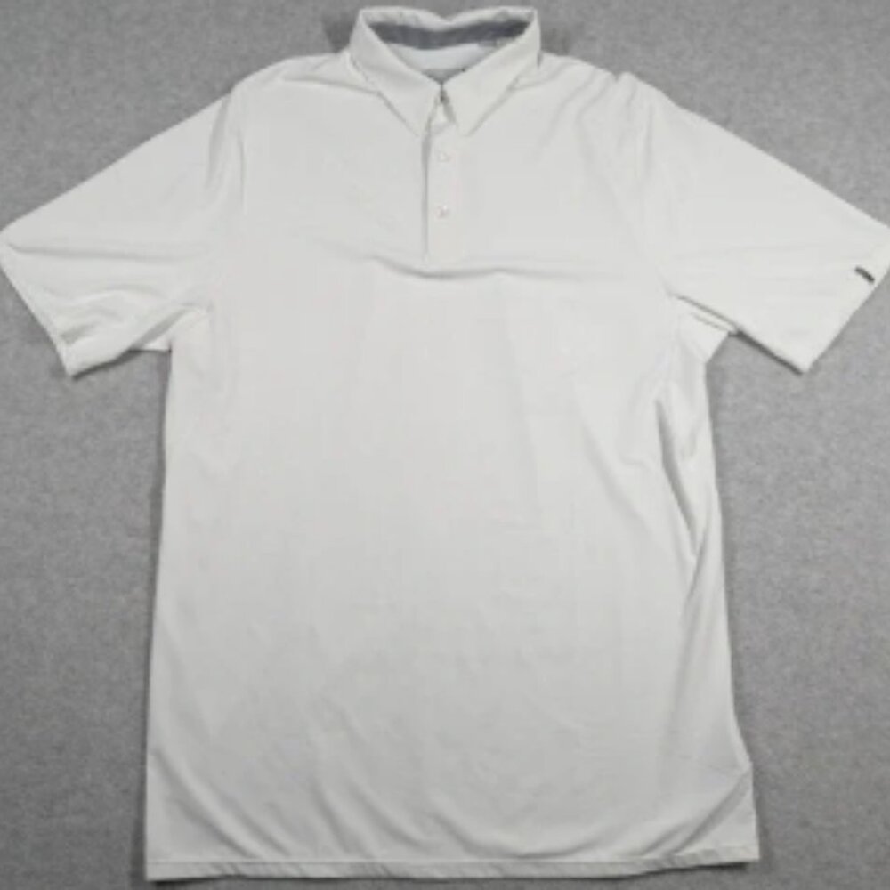 Kjus Men Shirt XL Soren Solid Polo Short Sleeve Comfort Fit Preppy Golf